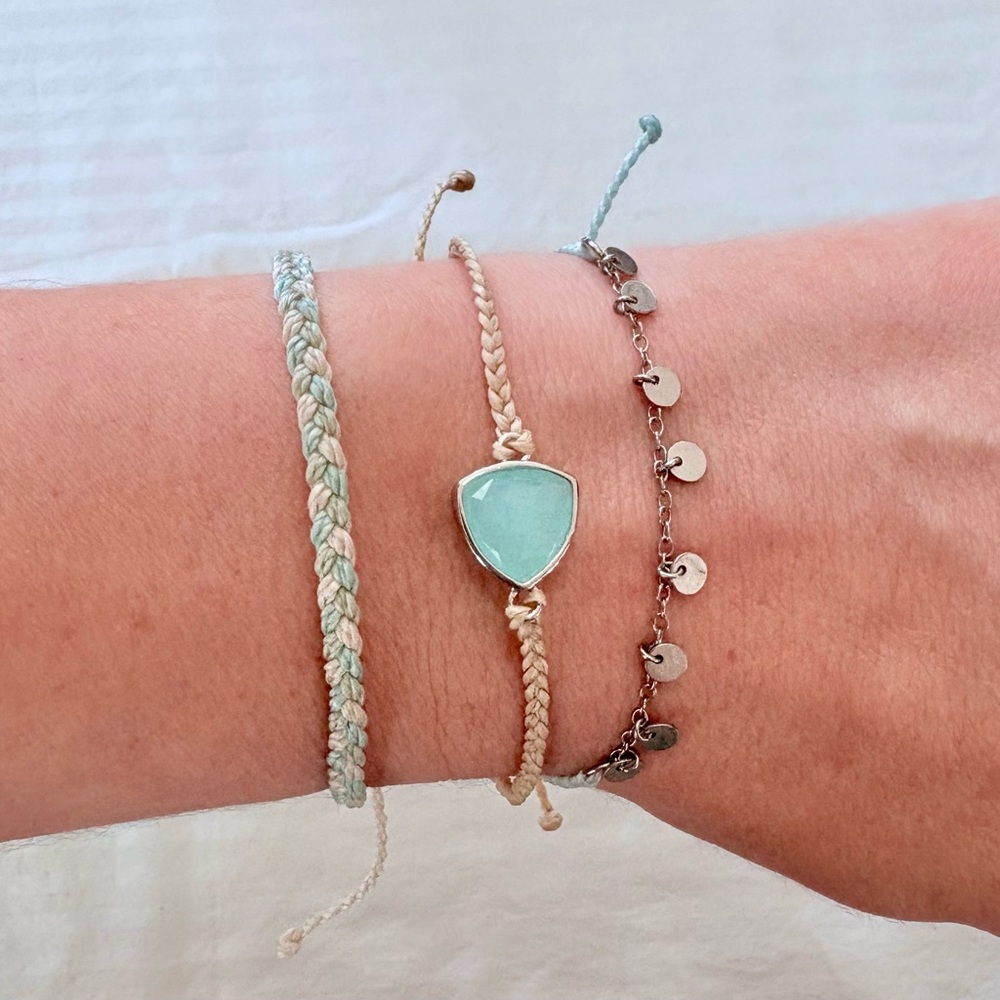 Pura Vida March 2022 “Sea Green” bracelet club set